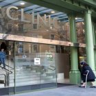 L’accés a l’hospital Clínic de Barcelona.