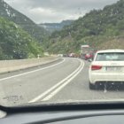 Vehicles aturats a causa de les obres a la N-145