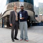 Jerrick Harding recollint el premi MVP MoraBanc.