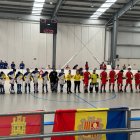 Un dels duels de la selecció a Bilbao