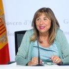 La ministra Conxita Marsol en la roda de premsa de consell de ministres aquesta tarda