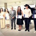 Alumnes premiats amb la matrícula.