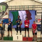 El corredor de la FAM, Samu Ponce, a l’esquerra, com a quart classificat de la Ultra.