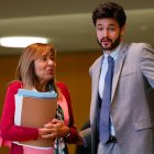 Marsol i Escalé al Consell General després de la sessió d’ahir.