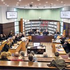 Una sessió del judici a Prada Casadet.