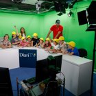 Nens a l'estudi del Diari TV.