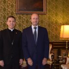 El bisbe d’Urgell i copríncep episcopal, Josep-Lluís Serrano, ha rebut aquest divendres el president del Consell Superior de la Justía, Josep Maria Rossell.