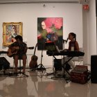 Eugènia Correia i Lluís Cartes durant el concert.