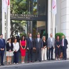 La delegació andorrana a Mònaco.