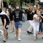 Una de les activitats de la gimcana que ha preparat la Colla laurediana.