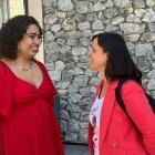 Isabella Vargas i Vanessa Mendoza durant la presentació.