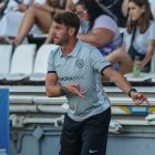 El tècnic tricolor, Ibai Gómez, al partit amistós de dissabte a Lleida.