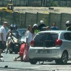 L'accident a la zona del pont de Madrid, a Santa Coloma