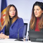 Meritxell Cosan amb la ministra de Salut.