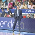 El tècnic, Joan Plaza, en un partit del curs passat.