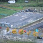El camp de pràctiques per conduir.