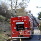 Un camió dels bombers en un incendi anterior