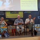 Un moment de l'acte de commemoració de la creació de la llicenciatura de català a la Universitat de Perpinyà, amb Antoni Ubach entre els ponents.