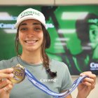 Doria, amb la medalla d’or aconseguida a l’Europeu de París.