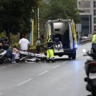 Els serveis d'emergència al lloc de l'accident