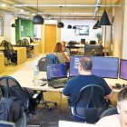 L’espai de treball d’un coworker.