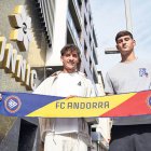 Petxa i Antal durant la presentació.