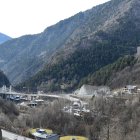 Vista del túnel dels Dos Valires des de la carretera d'Anyós