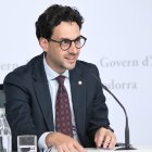 El ministre portaveu, Guillem Casal, durant la roda de premsa del consell de ministres d'aquesta tarda