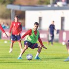 La selecció va treballar ahir a la ciutat esportiva de l’Aston Villa, a Birmingham.