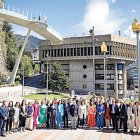 El cos diplomàtic reunit.