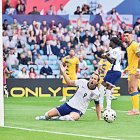 Harry Kane es lamenta d’una oportunitat perduda, ahir.