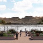 Representació virtual del recinte firal que es projecta al terreny de l’antiga plaça de braus.