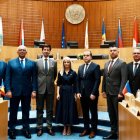 Els participants de l'edició d’enguany de la Conferència de presidents de parlaments de Petits Estats d'Europa.