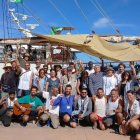 El vaixell ‘Sirius’ abans de partir de Tunísia rumb a Gaza.