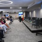 Imma Tor durant la inauguració de les primeres jornades de cooperació transfronterera