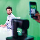 Cerni Escalé, al plató de Diari TV.