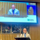 Xavier Espot durant la Cinquena Cimera de Crimea