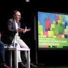 Riba i Espot en un acte sobre l’acord.