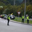 Un control de la guàrdia civil a la rotonda de les Valls de Valira aquesta setmana.