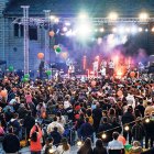 Concert que el cantant de Terrassa va oferir ahir a la plaça de l’Església d’Escaldes-Engordany.