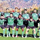 Una de les darreres formacions de la UE Sant Julià a la Lliga Multisegur.