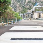 L’aparcament d’autocaravanes.