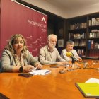 Roda de premsa dels Progressistes.