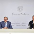 Josep Anton Bardina i Alain Cabanes durant la presentació del projecte.