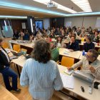 Un moment de la reunió organitzada per l'Observatori Pirinenc del Canvi Climàtic.