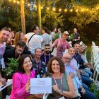 La delegació del Principat durant la gala de Viles Florides