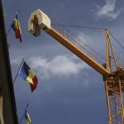 Grues de la construcció que es visualitzen des de l’alçada.