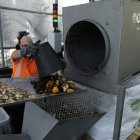 La planta de compostatge comunitari de la Massana es va inaugurar ahir.