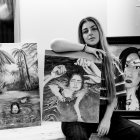 L’artista Anna Simonet.