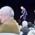 Zapatero, Espot i Marín, ahir.